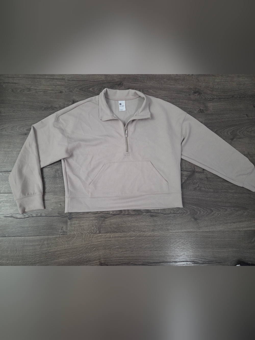 all in motion Women's Half-Zip Ribbed Pullover Size L